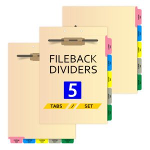 Custom FileBack Sets - 2 Tabs