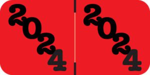 Jeter Proprietary -         2024 - Red/Black 1 1/2" x 3/4", 500/Roll