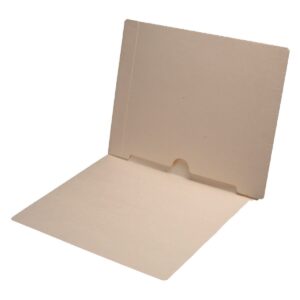 11 Pt Manila Folders, Full Cut End Tab, Letter Size, Full Open Bottom Back Pocket (Box of 50)