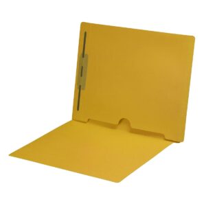 11 Pt Color Folders, Full Cut End Tab, Letter Size, Full Back Pocket, Fastener Pos. 1 (Box of 50)