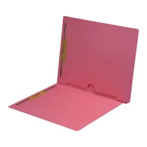 11 Pt Color Folders, Full Cut End Tab, Letter Size, Full  Back Pocket, Fasteners Pos. 1 & 3 (Box of 50)