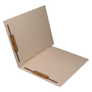 11 Pt Manila Folders, Full Cut End Tab, Letter Size, Full Pocket Front and Back, Fasteners Pos. 1 & 3 (Box of 50)