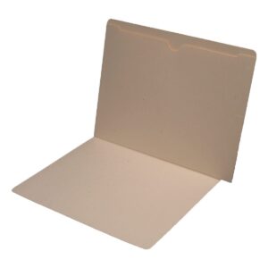 14 Pt Manila Folders, Full Cut End Tab, Letter Size, Full Open Top Back Pocket (Box of 50)