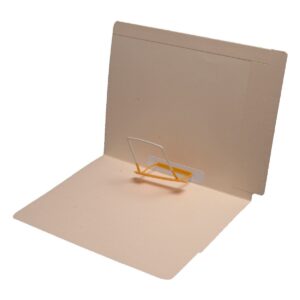 14 Pt Manila Folders, Full Cut 2-Ply End/Top Interlock Tab, Letter Size, DocuClip Fastener Pos. (Box of 50)
