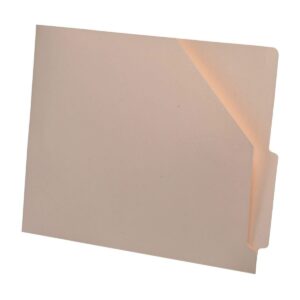 11 Pt Manila Pocket, 4" End Tab, Letter Size, Slant Cut Front (Box of 100)