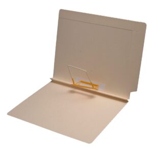 14 Pt Manila Folders, End/Top Interlock Tab, Letter Size, Space Clip Fastener Pos. 5, 1-1/2" Expansion (Box of 50)