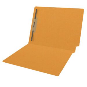 14 Pt Color Folders, Full Cut 2-Ply End Tab,  Letter Size, Fastener Pos. 1 (Box of 50)