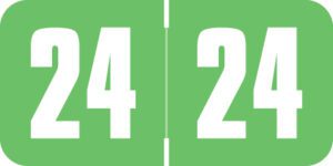 Safeguard -         2024 - Green/White 1 1/2" x 3/4", 500/Roll